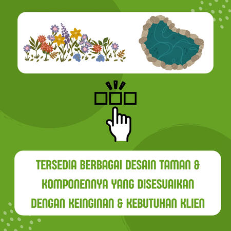 tersedia berbagai desain taman